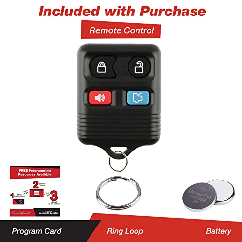 KeylessOption Keyless Entry Remote Control Fob Uncut Blank Car Ignition Key For CWTWB1U345, GQ43VT11T, H92