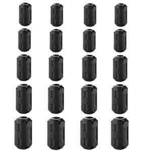 iSKUKA [Pack of 10] Ferrite Beads Clip - on Design for HDMI Cable USB Cable Noise EMI RFI Suppressor Ferrite Core Ferrite Ring (20pcs with 5 Sizes)