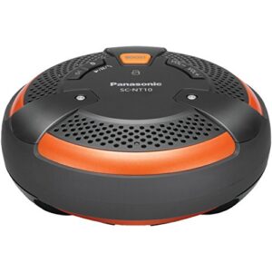 panasonic sc-nt10-d tough bluetooth portable wireless speaker system (orange/black)