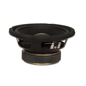 goldwood sound gw-6028 rubber surround 6.5″ woofer 170 watts 8ohm replacement speaker black