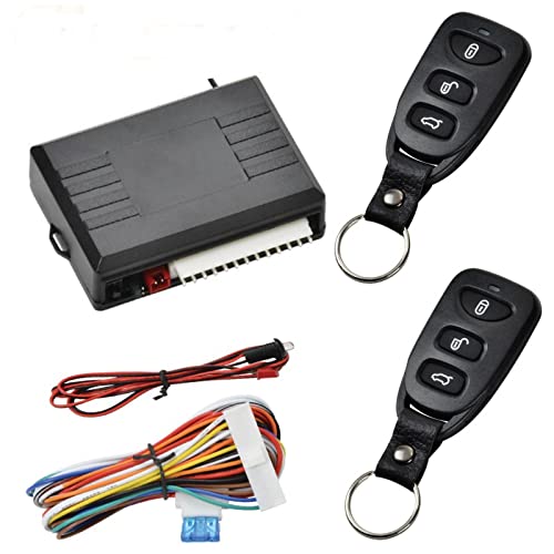 Car Keyless Entry Door Lock Lockout Box Kit,Universal Cars Alarm System with Remote Start,Professional Trucks Power Window Opener Unlock Kit with LED