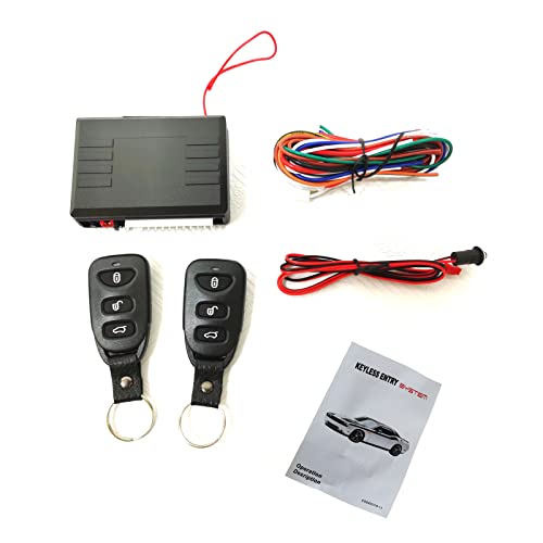 Car Keyless Entry Door Lock Lockout Box Kit,Universal Cars Alarm System with Remote Start,Professional Trucks Power Window Opener Unlock Kit with LED