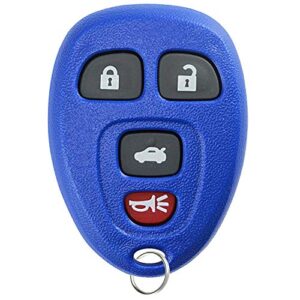 keyless entry remote navy car key fob for buick cadillac chevrolet (15912859, ouc60270)