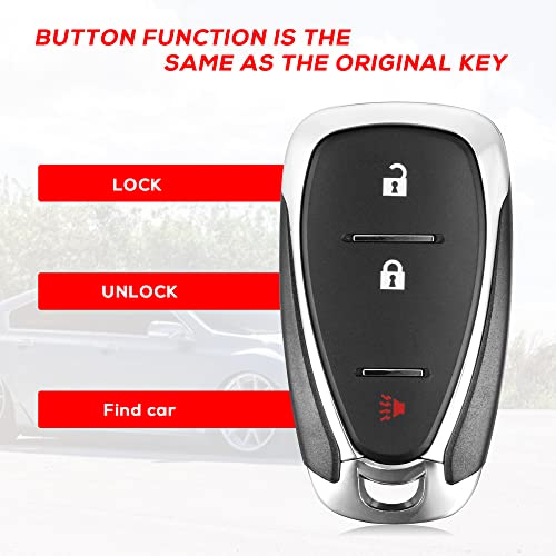 KRSCT Fits for Keyless Entry Remote Control Replacement Smart Key Proximity Fob Chevrolet Equinox 2018-2020/Chevrolet Sonic 2017-2019/Chevrolet Spark 2016-2020 FCC ID: HYQ4EA (315MHZ)