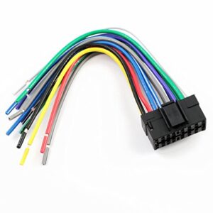 xscorpion sy16000 universal 16-pin wiring harness with aftermarket stereo plugs for sony