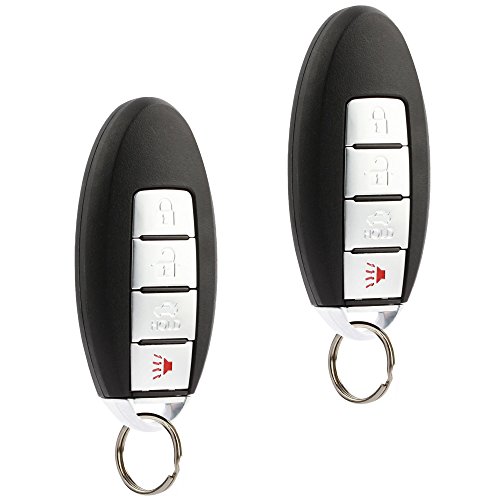 Key Fob Keyless Entry Remote fits Nissan Altima Maxima 350Z Armada Quest Sentra/Infiniti EX35 FX35 FX45 G35 I35 Q45 QX56 (KBRASTU15), Set of 2