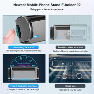 BIXUAN Car Mount Phone Holder Design for Honda Civic 2022 2023 Air Vent Car Electric Mobile Phone Holder Vent Phone Mount for Car with Expandable Grip 2022 2023 Civic Accessories 360 Degree Rotation