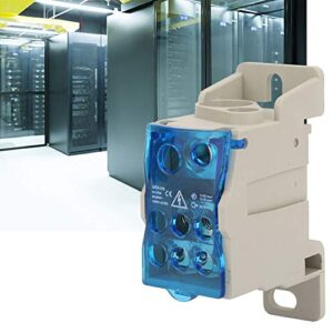 Liccx 125A Block Distribution Box£¬Din Rail Terminal Block Distribution Box£¬Electric Wire Connector Universal Power Junction Box£¬for Power Distribution cabinets, Distribution Boxes