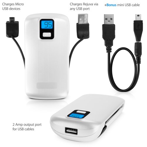 BoxWave Rejuva PowerPack Pro - Universal Rejuva PowerPack Pro - White, Battery for Smartphones and Tablets