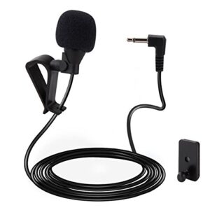 galabox mic 3.5mm microphone external assembly for car vehicle head unit bluetooth enabled audio stereo radio gps dvd