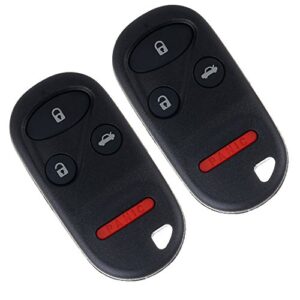 cciyu 2x keyless entry remote fob 4 buttons replacement for 98 99 00 01 02 03 for acura tl/for honda for accord (kobutah2t)