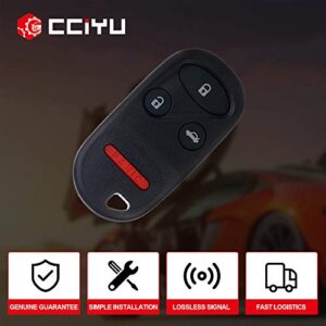 cciyu 2X Keyless Entry Remote Fob 4 Buttons Replacement for 98 99 00 01 02 03 for Acura TL/for Honda for Accord (KOBUTAH2T)