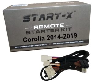start-x remote starter for toyota corolla 2014-2019 key start || plug n play || compatible with 2014 2015 2016 2017 2018 2019