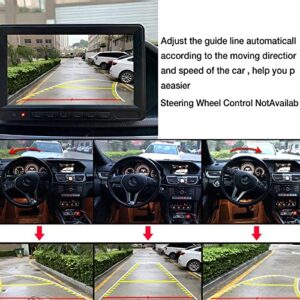 Backup Camera for Car, Rear View Camera with Moveable Guideline, CCD HD Image,IP67 Waterproof, Super Night Vision 170° Wide View Camera, 4 Layer Glass Lens, for Car Pickup Truck SUV RV Van (Black)