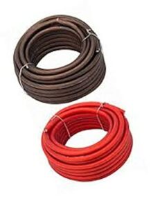 imc audio 4 gauge awg cca power ground wire cable (5ft black & 5ft red) welding wire, battery cable, automotive rv wiring, car audio speaker stereo 4 gauge power wire 10 feet total