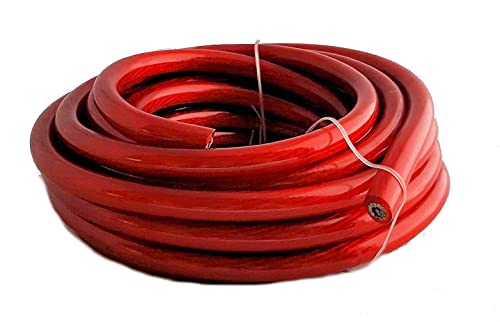 IMC Audio 4 Gauge AWG CCA Power Ground Wire Cable (5ft Black & 5ft Red) Welding Wire, Battery Cable, Automotive RV Wiring, Car Audio Speaker Stereo 4 Gauge Power Wire 10 Feet Total