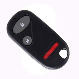 anglewide car key fob keyless entry remote replacement for 02-10 for civic for cr-v for element (fcc 0ucg8d-344h-a) 3 buttons 1pad