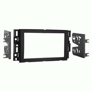 carxtc double din install car stereo dash kit for a aftermarket radio fits 2007-2014 chevy suburban and tahoe trim bezel is black