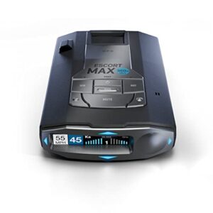 escort max 360c mkii laser radar detector – dual-band wi-fi and bluetooth enabled, 360° directional arrows, exceptional range, shared alerts, drive smarter app, black