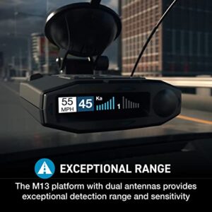 Escort MAX 360c MKII Laser Radar Detector - Dual-Band Wi-Fi and Bluetooth Enabled, 360° Directional Arrows, Exceptional Range, Shared Alerts, Drive Smarter App, Black