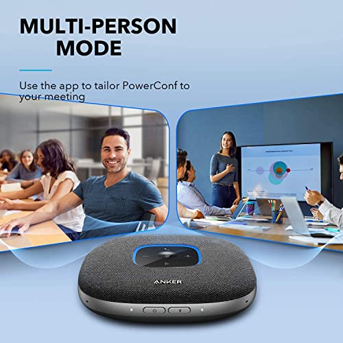 Anker PowerConf C200 2K USB Webcam & Anker PowerConf S3 Bluetooth Speakerphone Home Office Bundle, Look Bright in Low Light, Built-in Privacy Cover, App Control, Bluetooth 5, USB C Conference Speaker