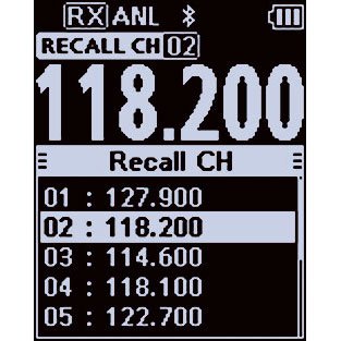 ICOM A25C Handheld Airband Radio - Communication Channels Only