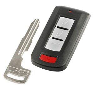fits 2008-2016 mitsubishi outlander & lancer smart key fob keyless entry remote (ouc644m-key-n)