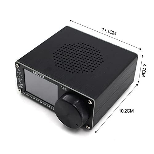 Upgrade 5.2a MAX Version Si4732 ATS-25 All Band Radio Receiver DSP Receiver,FM AM (MW and SW) SSB Shortwave Receiver with Aluminium Alloy Case,Support Type-C Charging Interface