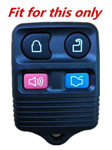 KAWIHEN Silicone Key Fob Cover Compatible with Ford Mustang Edge Escape Expedition Explorer Focus Escort Lincoln Mercury CWTWB1U331