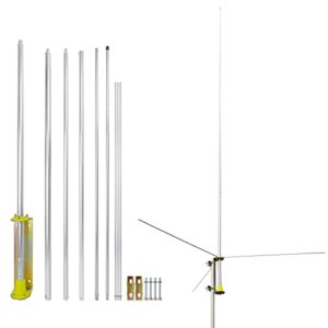 UAYESOK 20ft CB Base Station Antenna, 27MHZ 11meter Aluminum Alloy CB Base Antenna 3.5dBi 100W