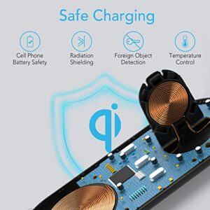 Wireless Charging Station, Dual Wireless Charger for Samsung Galaxy Watch 4/3 Active2/1,Fast Wireless Charging Pad for Samsung Galaxy Z Flip4/3 Fold 4/3 S22/Ultra/+/S21/Note 20/10 Buds2 Pro(Adapter)