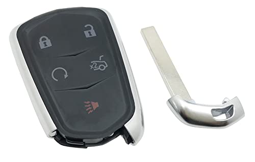 vurbemes Replacement Key Fob Cover Case fit for Cadillac SRX XT4 ATS CTS XTS Keyless Entry Key Fob HYQ2AB, HYQ2EB