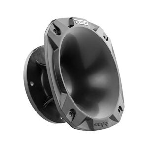 ds18 pro-hp52/bk 2″ exit horn waveguide plastic horn – 2.6″ depth shorter style – fits most bolt on compression drivers – uv resistant – black color (single)