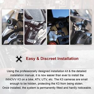 INNOVV K3 Dual Channel Motorcyle Motocam with WiFi, GPS, Parking Mode and IP67 Water-Resistant (microSD Card not Included)