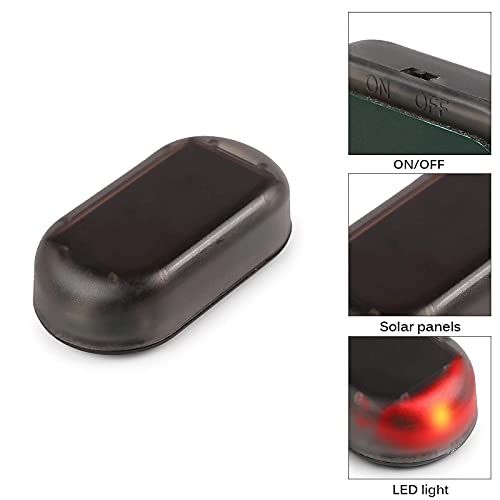 Powstro Solar Car Alarm LED Light - Simulate Imitation Security System Warning Theft Flash Blinking Lamp (Car Alarm LED Light)