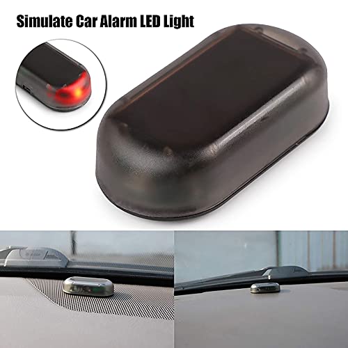 Powstro Solar Car Alarm LED Light - Simulate Imitation Security System Warning Theft Flash Blinking Lamp (Car Alarm LED Light)