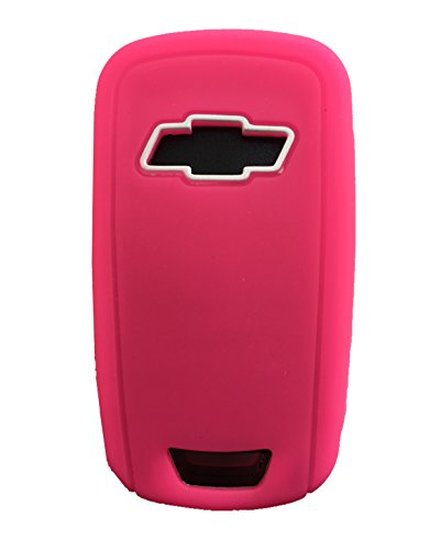 KAWIHEN Silicone Key Fob Cover Compatible with Chevrolet Chevy Camaro Cruze Equinox Impala Malibu Sonic OHT01060512 KR55WK50073