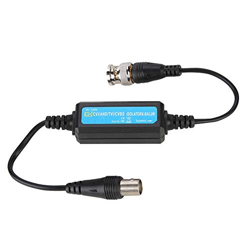 Surebuy Ground Loop Isolator, Ground Loop Noise Isolator Without Filtering, Loop Isolator with Built-in Video Balun,Suitable for Ground Isolation of Coaxial Cable