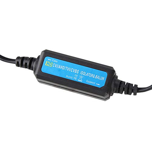 Surebuy Ground Loop Isolator, Ground Loop Noise Isolator Without Filtering, Loop Isolator with Built-in Video Balun,Suitable for Ground Isolation of Coaxial Cable