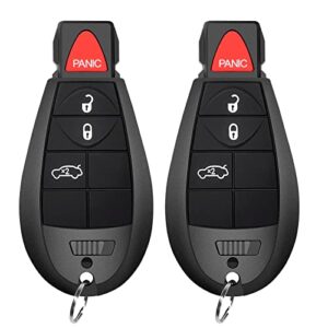 key fob replacement compatible for dodge ram 1500 2500 3500 truck pickup 2009 2010 2011 2012 charger journey challenger grand caravan keyless entry remote start control