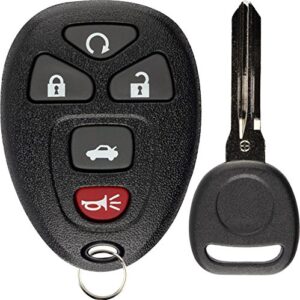 keylessoption keyless entry remote control car key fob replacement for 15912860 with key