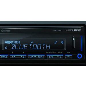 Alpine UTE-73BT Advanced Bluetooth Mech-Less Digital Media Receiver (Does not Play CDs)