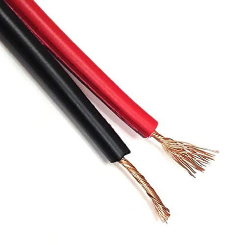 8 Gauge 6 Feet Red Black Speaker Wire Copper Mix Power Ground Car Home Audio