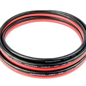 8 Gauge 6 Feet Red Black Speaker Wire Copper Mix Power Ground Car Home Audio