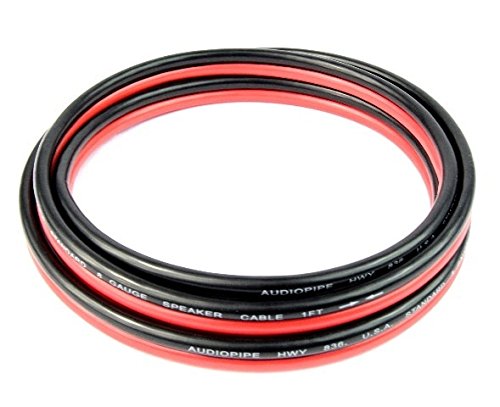 8 Gauge 6 Feet Red Black Speaker Wire Copper Mix Power Ground Car Home Audio