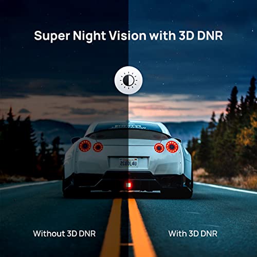 70mai True 4K Dash Cam A800S with Sony IMX415, Front and Rear, Built in GPS, Super Night Vision, 3'' IPS LCD, Parking Mode, ADAS, Loop Recording, iOS/Android App Control