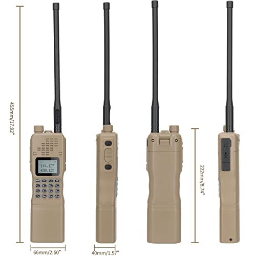 Baofeng AR-152 Ham Radio 10W High Power Tactical Two Way Radio with 12000 mAh Rechargeable Larger Battery Handheld Long Range Walkie Talkies Full Kit