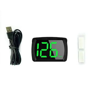 fangzi car hud display, car hud headup display km/h mph gps digital speedometer with led large font display car charge adapter for car truck suv motorcycle