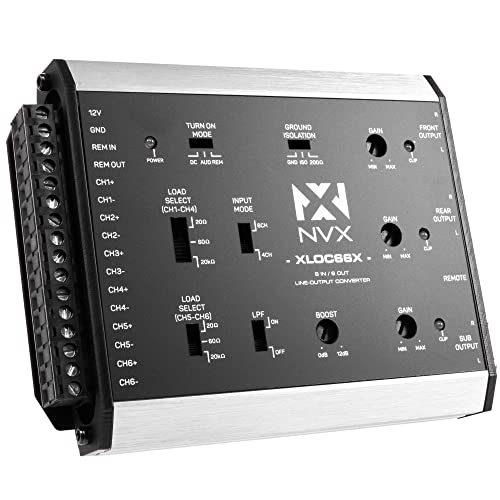 NVX XLOC66X 6 inputs / 6 outputs High Voltage Active Line Output Converter with Impedance Matching and Remote Level Control