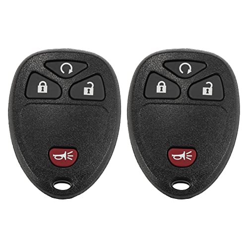 X AUTOHAUX 2pcs 315MHz OUC60270 15913421 Keyless Entry Remote Car Key Fob for Chevrolet Silverado for GMC Sierra 1500 2500 3500 2007-2013 4 Buttons